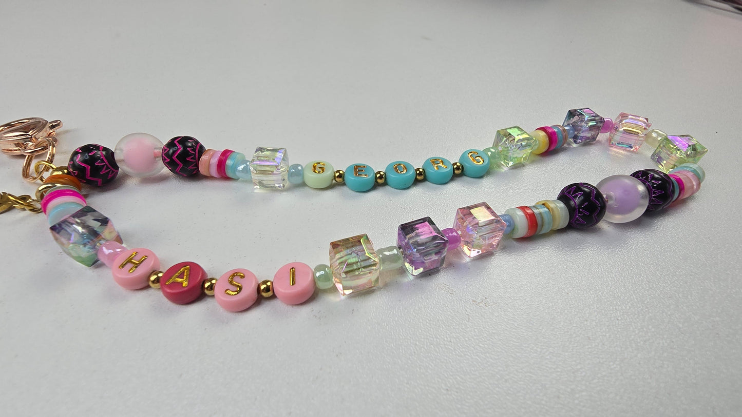 Kurze Handykette" Candy Glow"