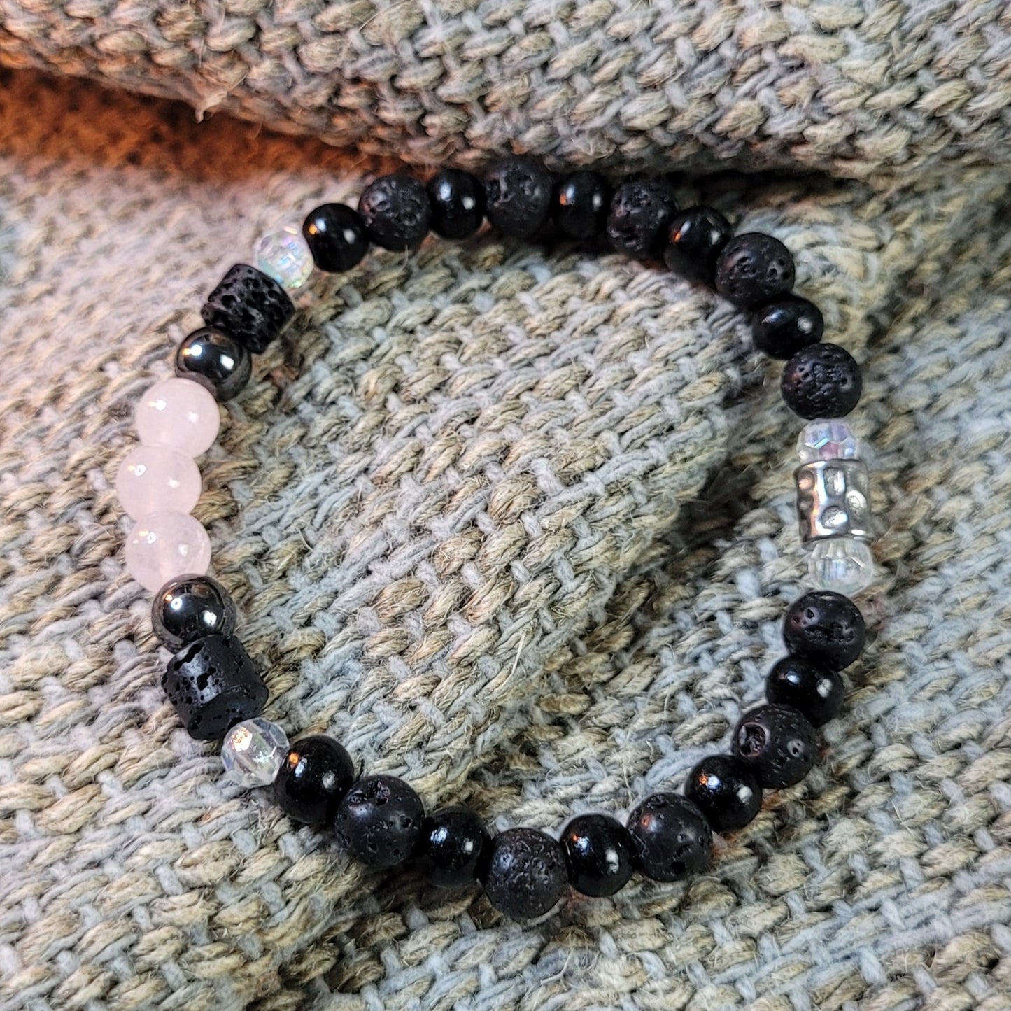 Heilsteinarmband "Rosenquarz"