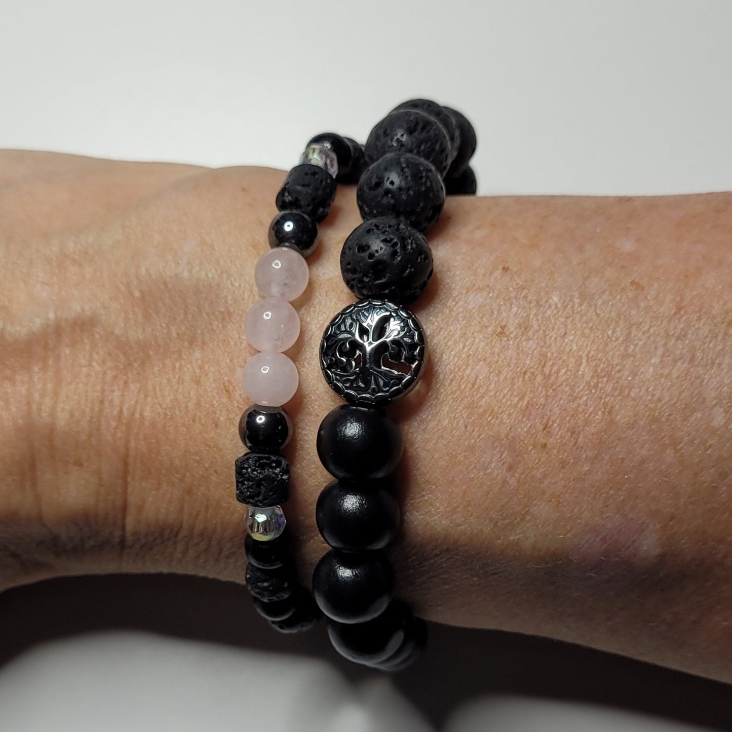 Heilsteinarmband "Rosenquarz"