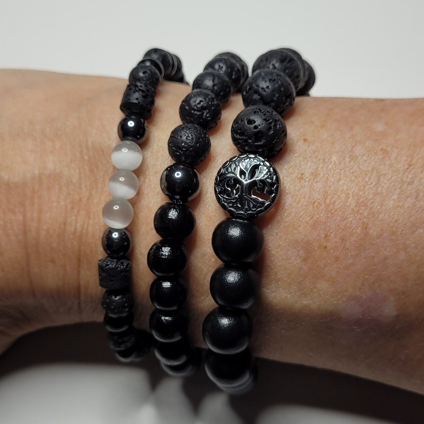 Heilsteinarmband "Mondstein"