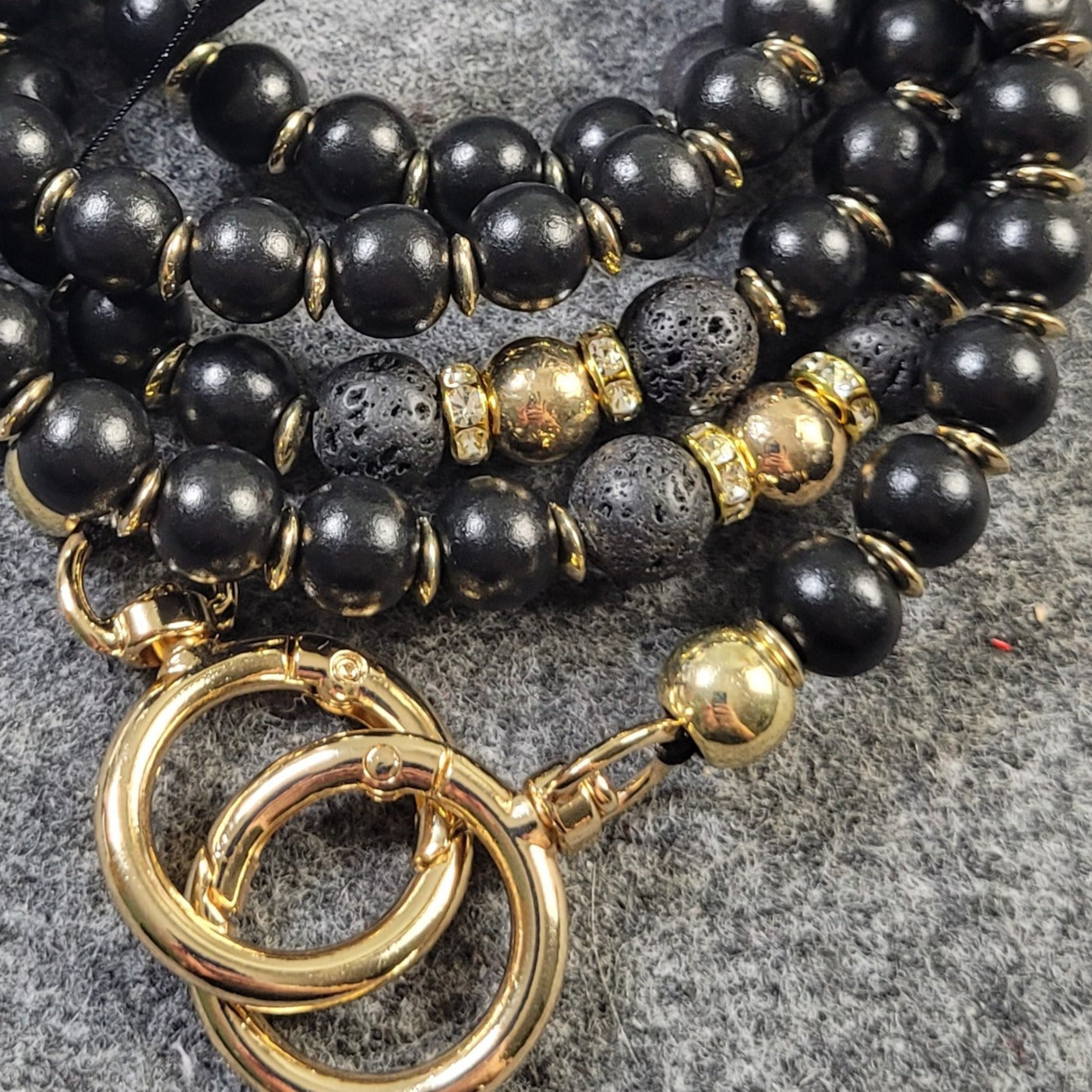 Palimm Palimm Handykette "Black Pearl"