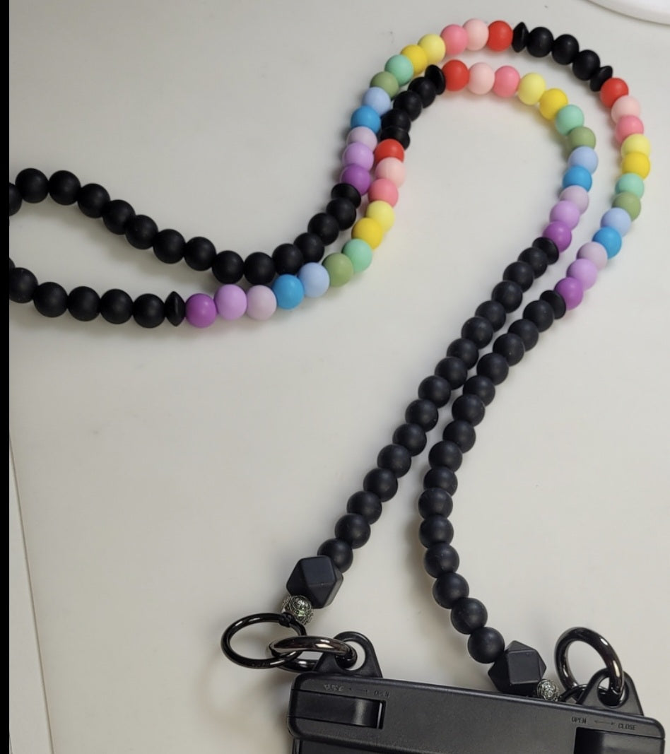 ❣️Silikon-Handykette " Regenbogen "