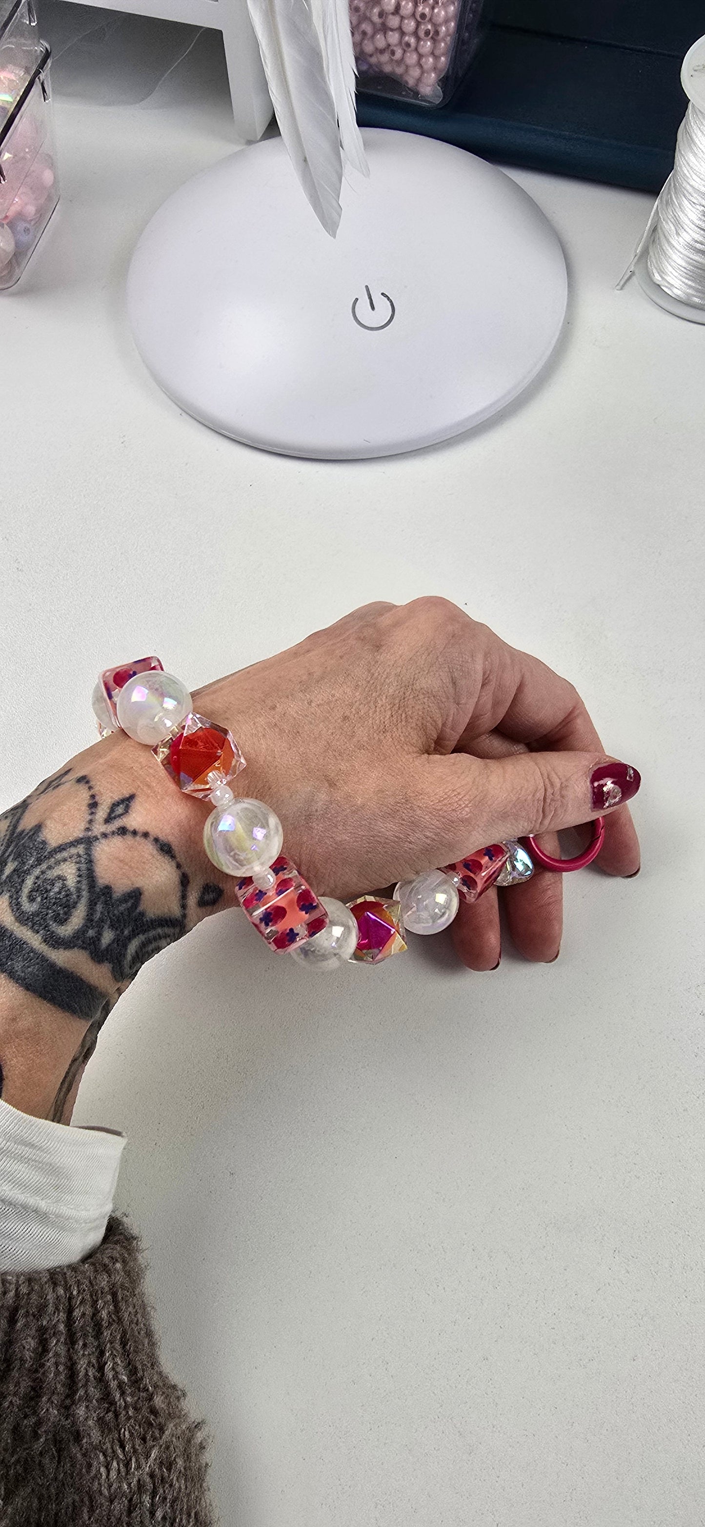 kurze Handykette " Bubble Gum "