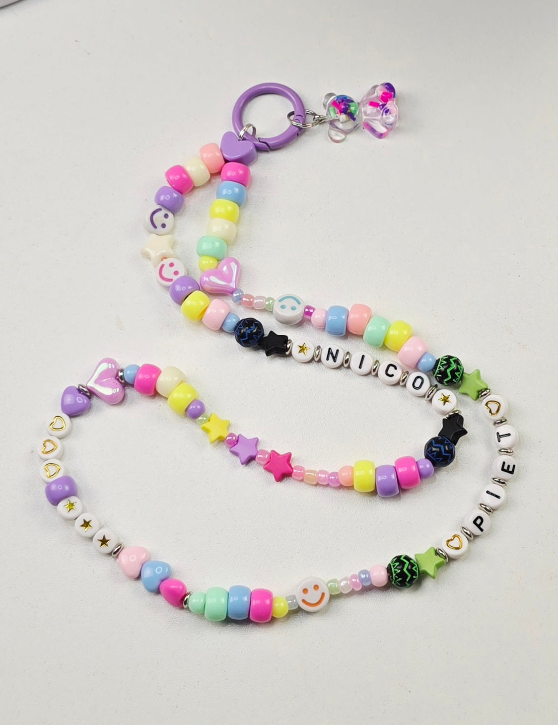 Kurze Handykette" Happy Vibes "