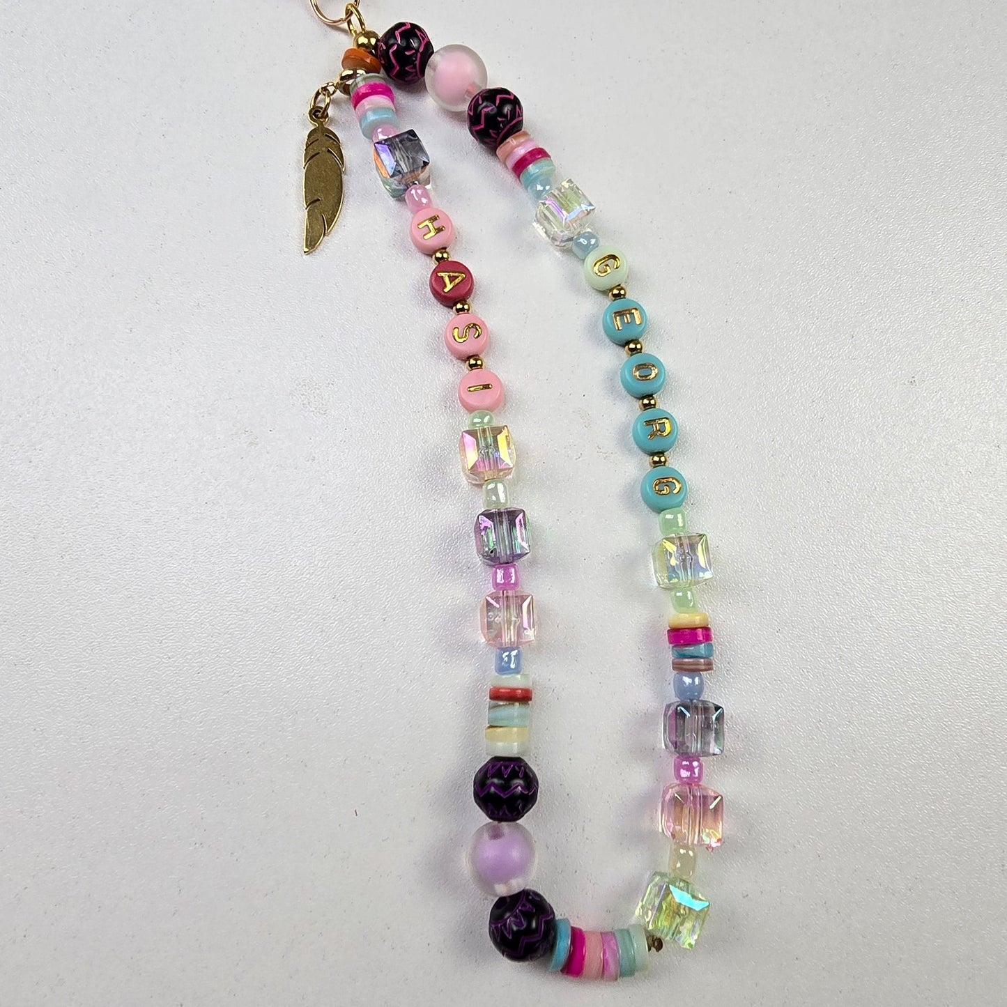 Kurze Handykette" Candy Glow"