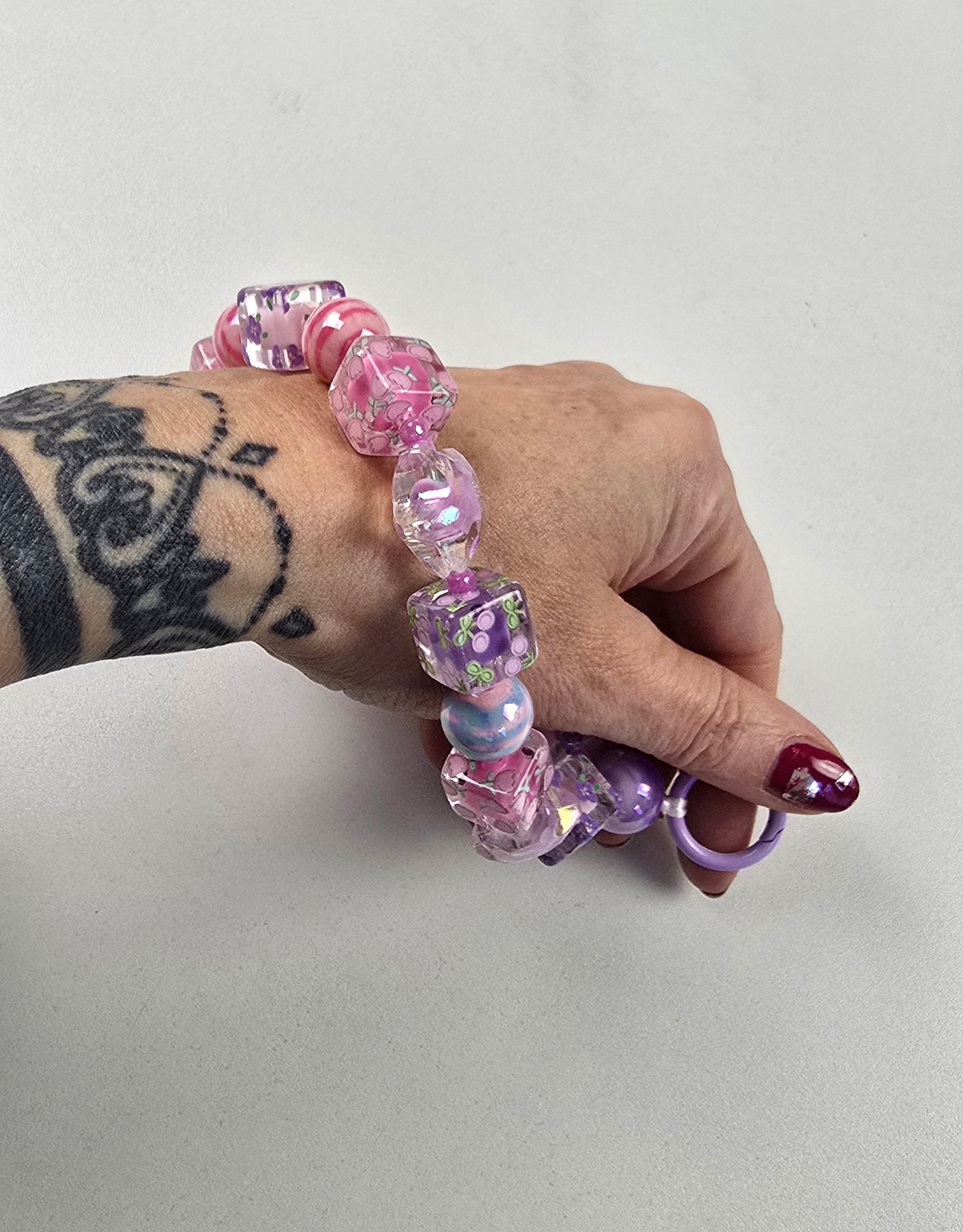 kurze Handykette " Bubble Gum "