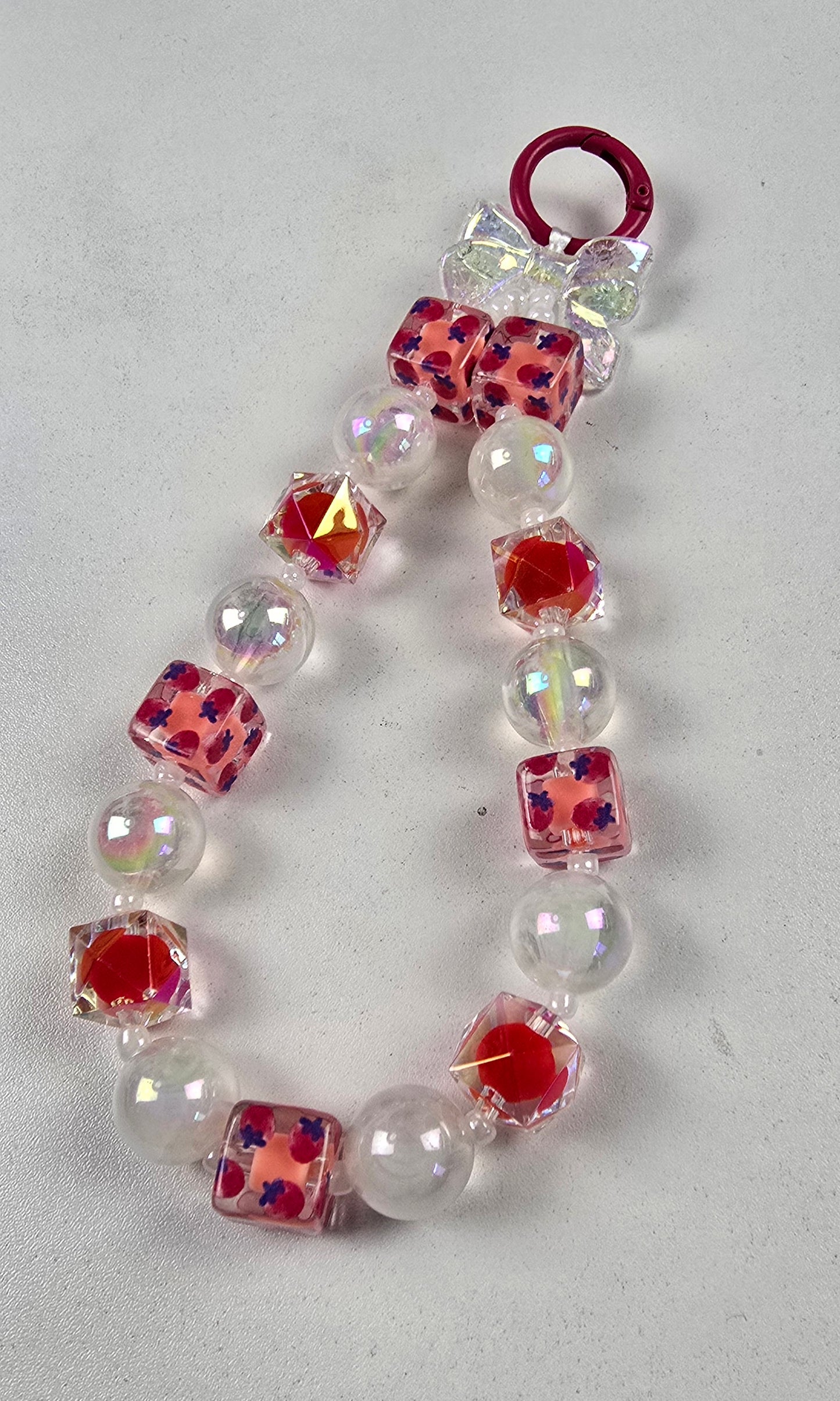 kurze Handykette " Bubble Gum "