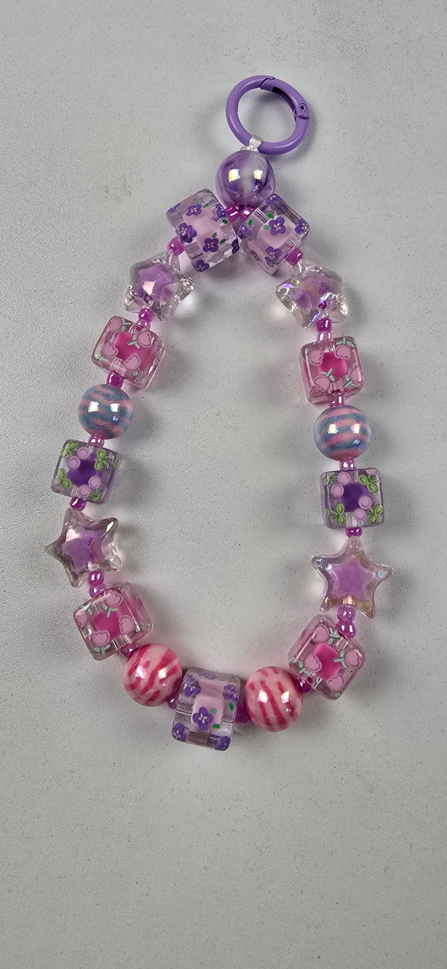 kurze Handykette " Bubble Gum "